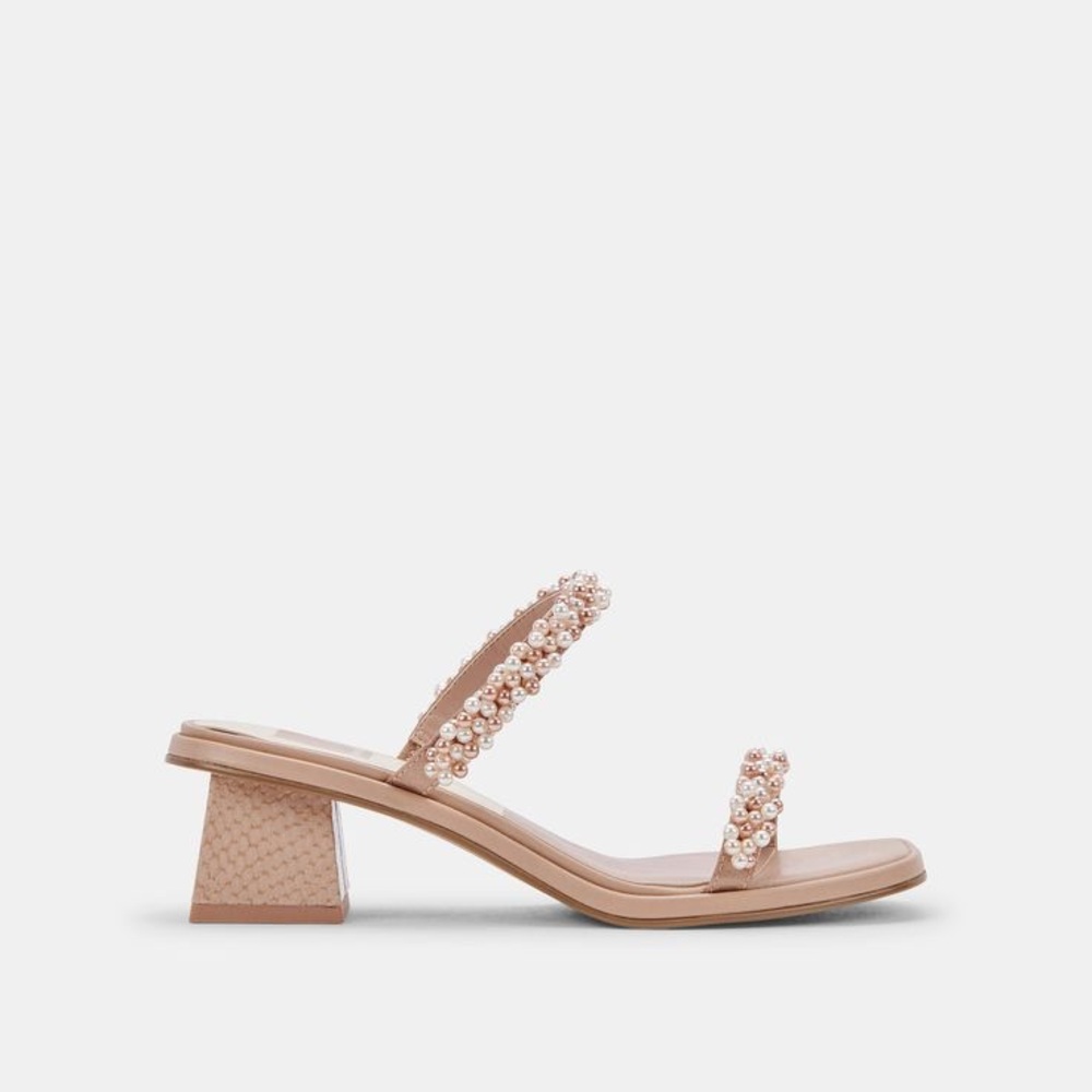 Dolce Vita river pearl heels in blush multi pearls Size 7.5 M
